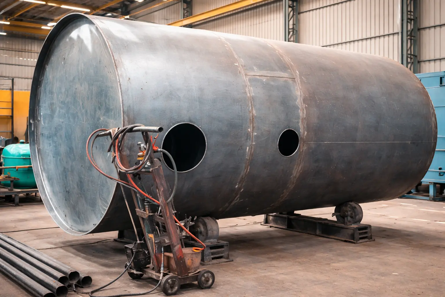 Storage Tank, Railing, Expansion Joints